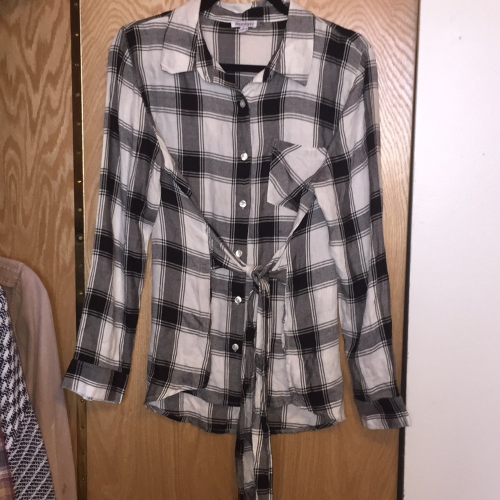 Tie Front Flannel